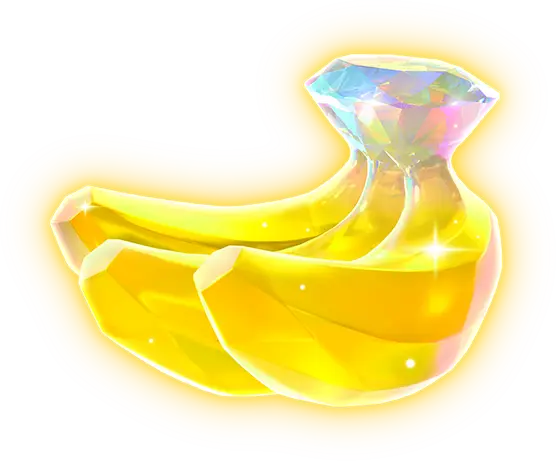 黄金に輝くバナナの画像