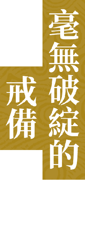 毫無破綻的戒備