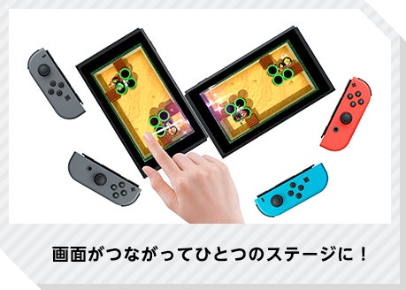 画面がつながってひとつのステージに！