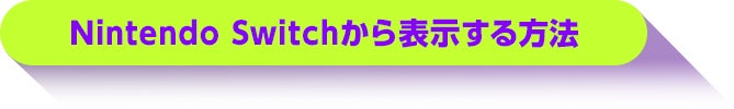 Nintendo Switchから表示する方法