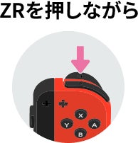 ZRを押しながら
