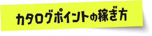 カタログポイントの稼ぎ方