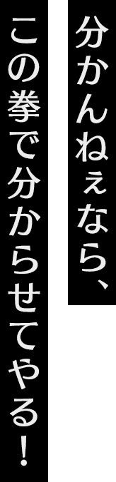 分かんねぇなら、この拳で分からせてやる！