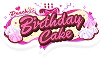 ピーチのバースデーケーキ