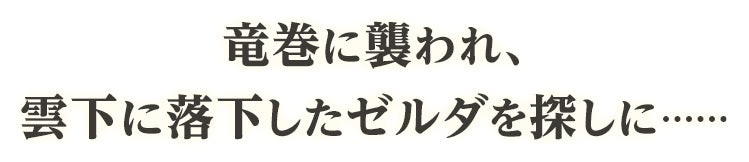 ⻯巻に襲われ、雲下に落下したゼルダを探しに……
