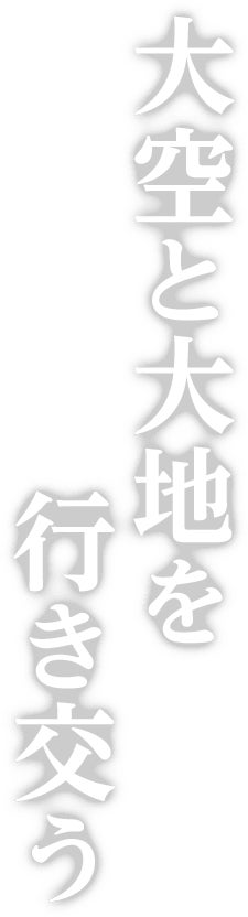 大空と大地を行き交う