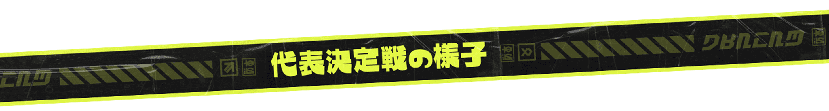 代表決定戦の様子
