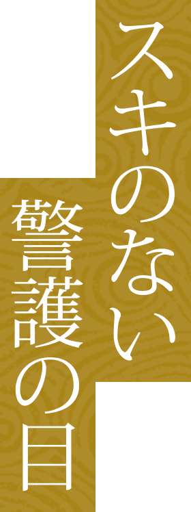 スキのない警護の目
