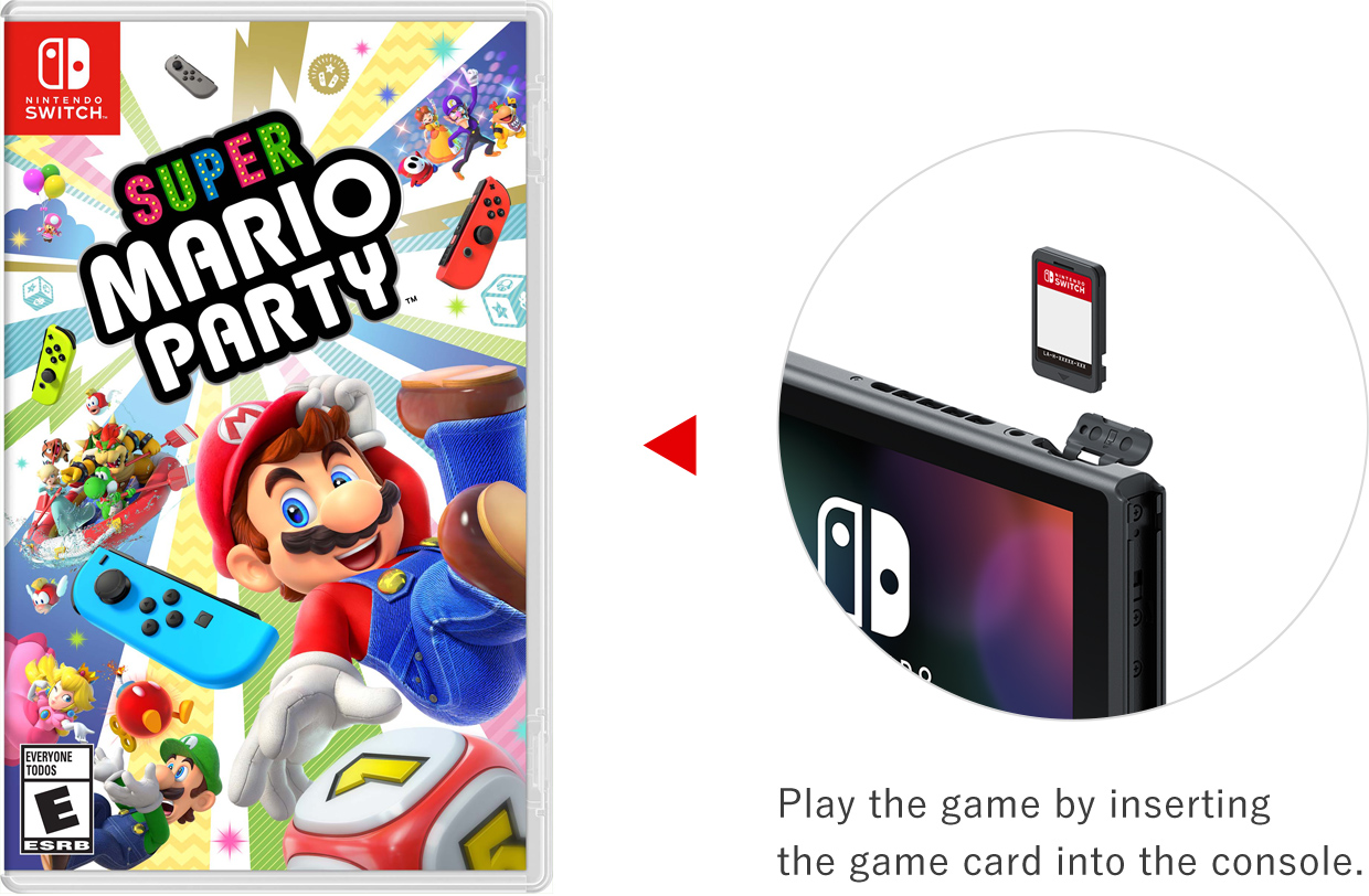 Play the game by inserting the game card into the console.