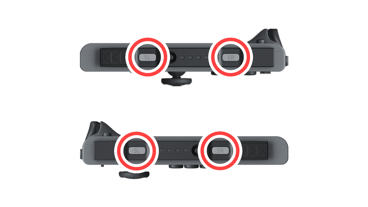 Hold the SYNC Button on the Joy-Con you're trying to pair.