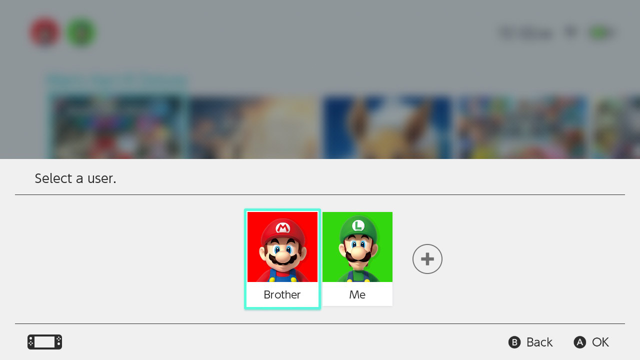 User selection