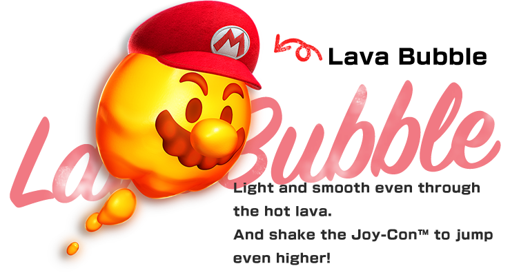 Lava Bubble　Laugh in the face of lava! And shake the Joy-Con™ to jump even higher!