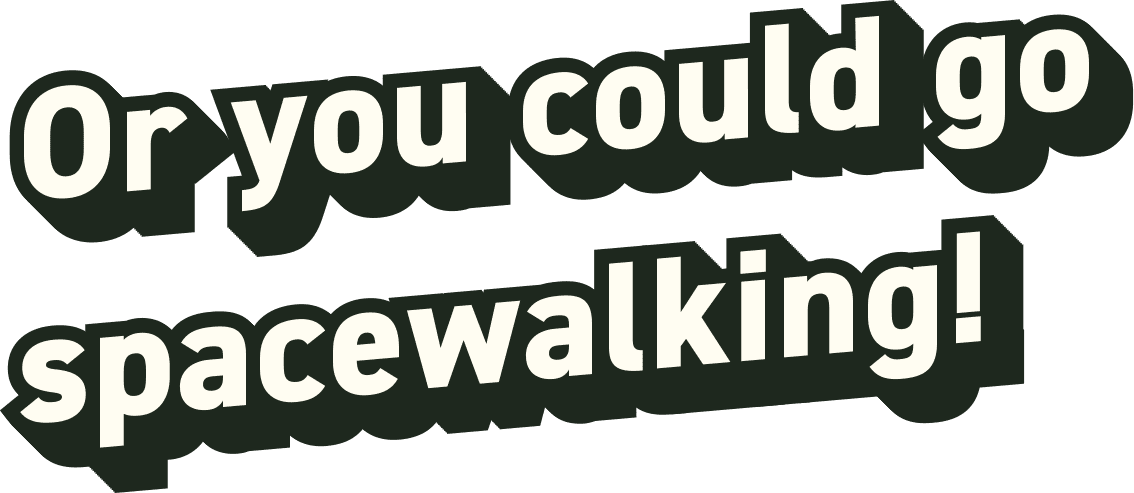 Or you could go spacewalking!