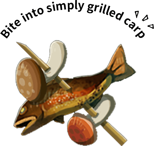 Bite into simply grilled carp