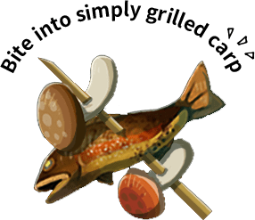 Bite into simply grilled carp