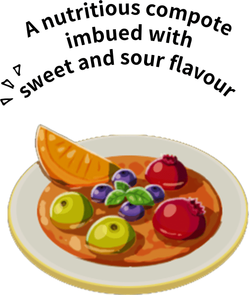 A Nutritious compote imbued with sweet and flavour