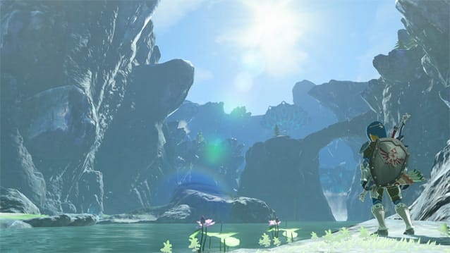 Travel through the waterfront of Hyrule